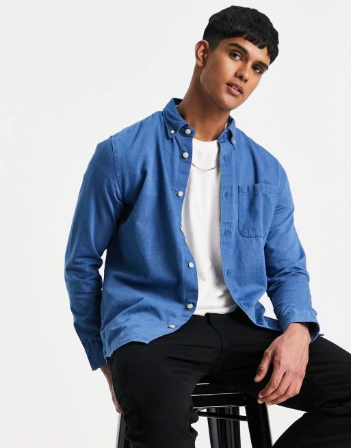 Buy Blue Shirts for Men, Blue Printed Shirt: SELECTED HOMME