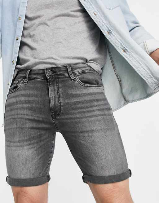 Selected homme denim on sale shorts