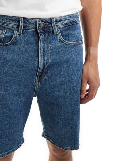 Selected Homme - Denimshorts i loose fit i blå vask, 3 af 5
