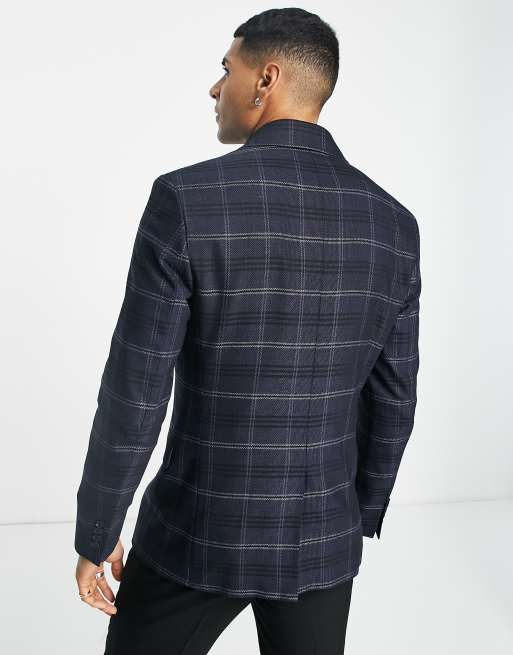 Selected Homme – Dopasowana kurtka garniturowa w kratę, 3 z 4