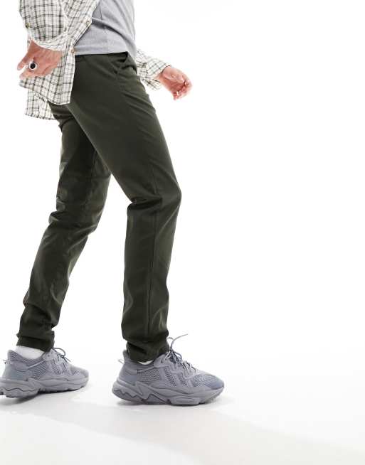 Selected Homme – Dopasowane chinosy w ciemnym kolorze khaki , 3 z 5