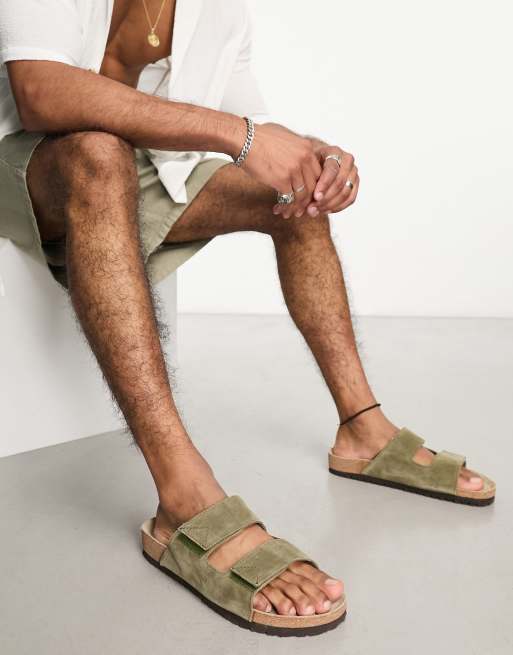 Birkenstock arizona suede discount homme