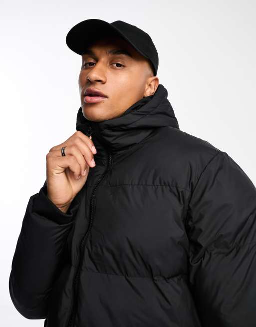 Doudoune noir outlet a capuche homme