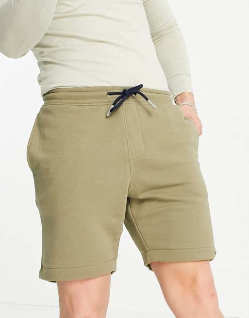 Selected Homme – Dżersejowe szorty w kolorze jasnego khaki