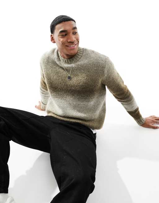 Selected Homme – Dzianinowy sweter oversize z efektem ombre 