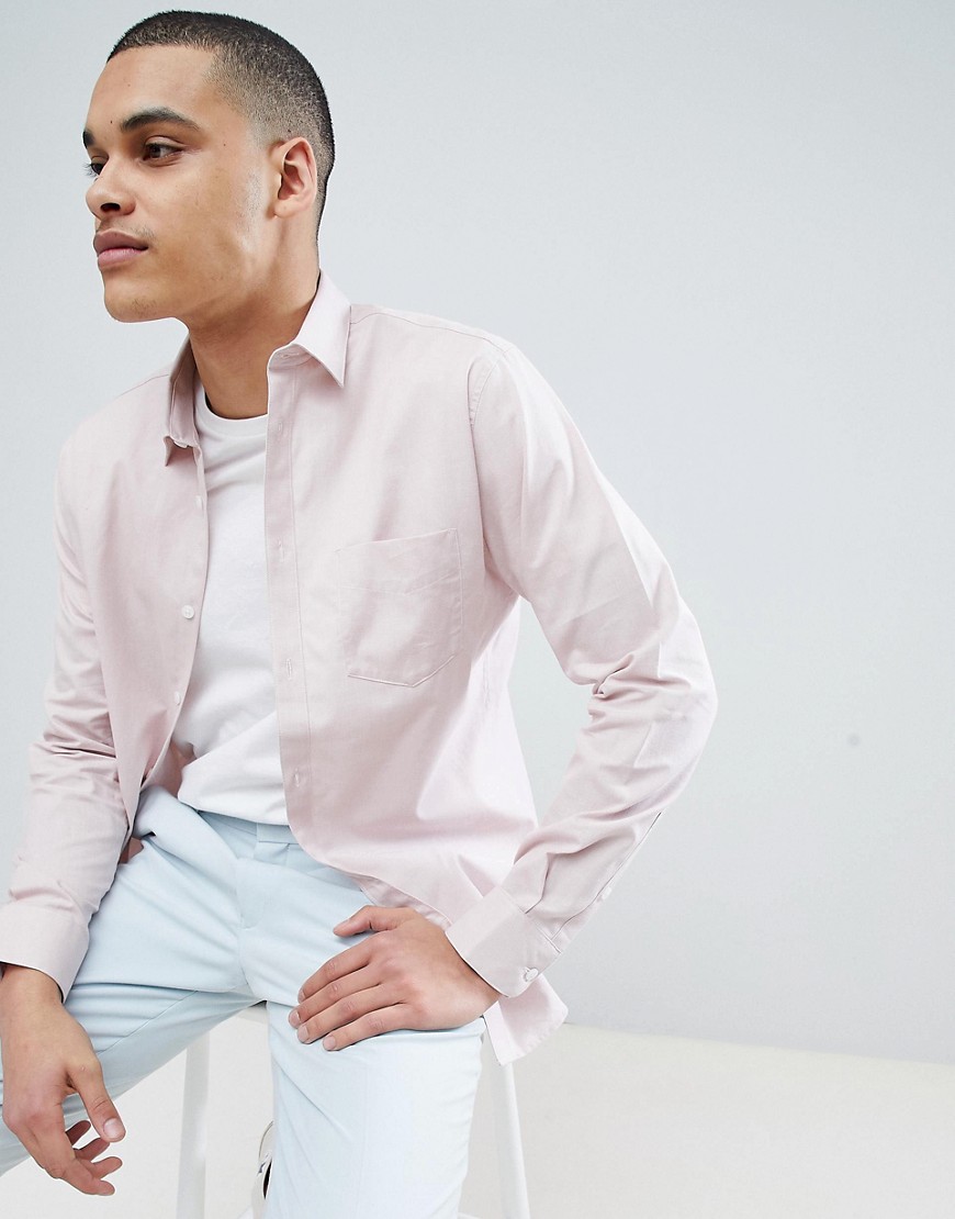 Selected Homme - Elegant skjorte med slim fit-Pink