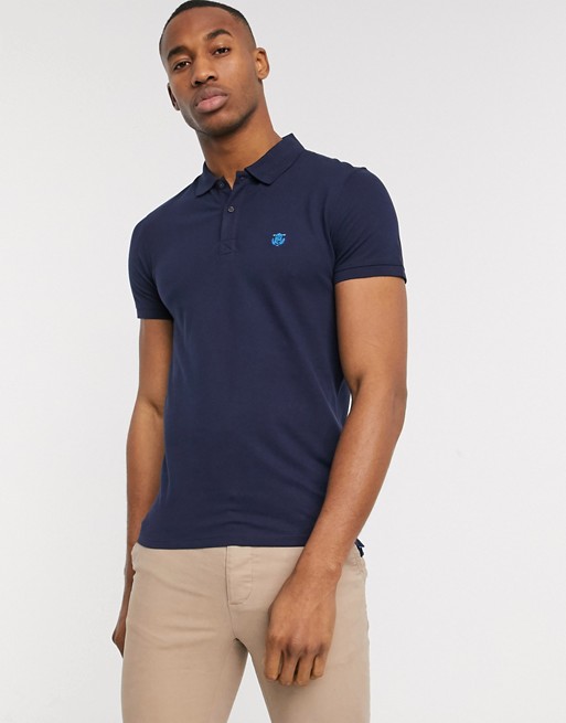 Selected Homme emboidery polo shirt