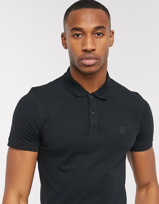 Selected Homme emboidery polo shirt