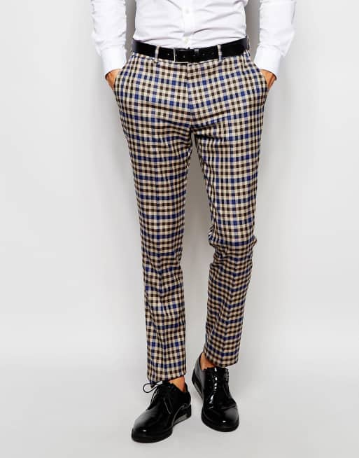 Asos pantalon carreaux homme store