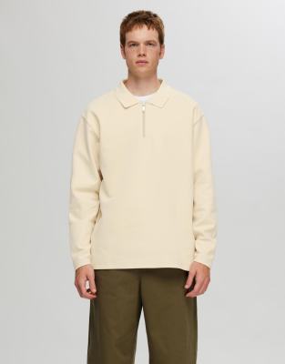Selected Homme - Felpa grigia con zip