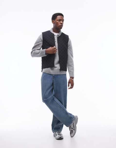Selected Homme - Gewatteerde bodywarmer in zwart - view 1