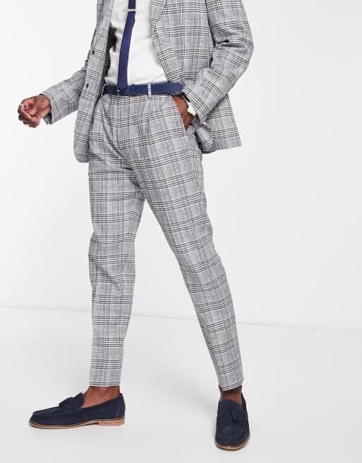 Selected Homme - Ternet blåt Slim Fit-jakkesæt i hørblanding, 2 af 2