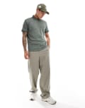 [Selected Homme] Selected Homme half zip polo shirt in green L Agave green