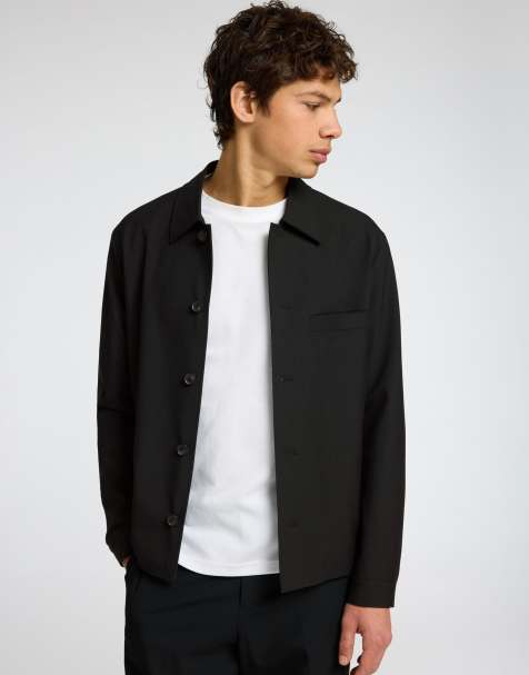 Selected Homme – Hemdjacke in Schwarz - view 1