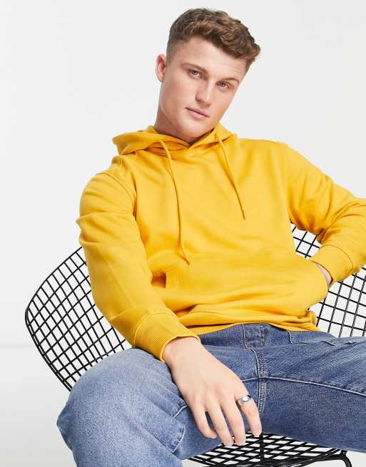 Selected Homme hoodie in yellow