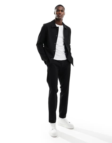 Selected Homme hybrid suit in black