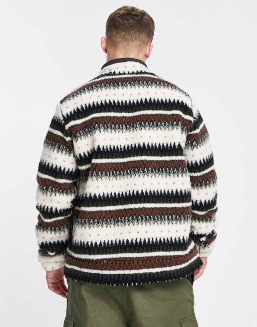 Selected Homme - Jack van zware fleece met veelkleurige print , 4 van 4