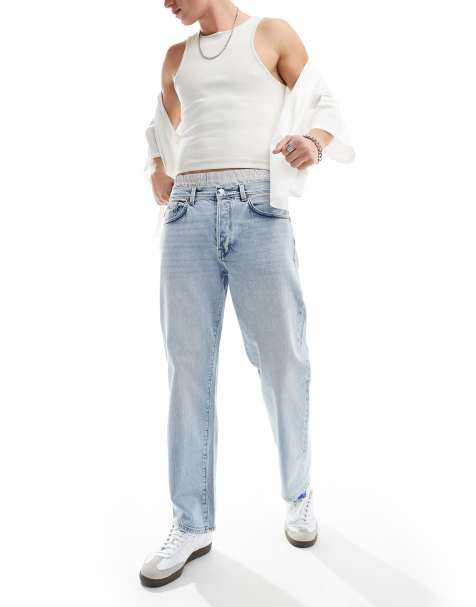 Selected Homme - Jean ample - Délavage clair - view 1