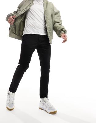 Selected Homme slim tapered fit jeans in black  - ASOS Price Checker