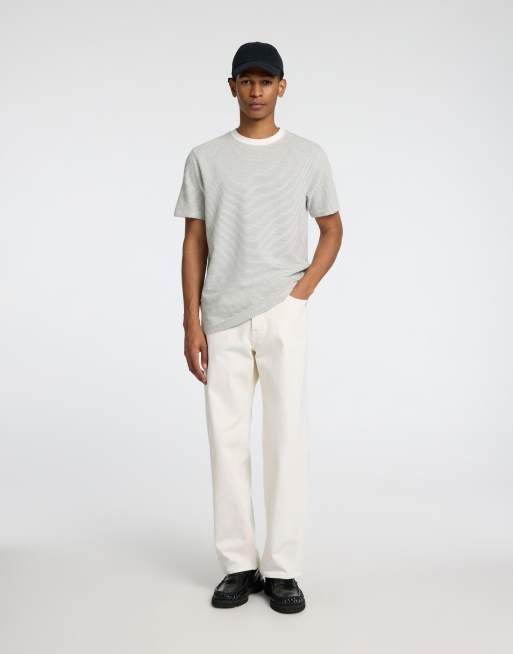 Selected Homme - Jeans ampi color airone