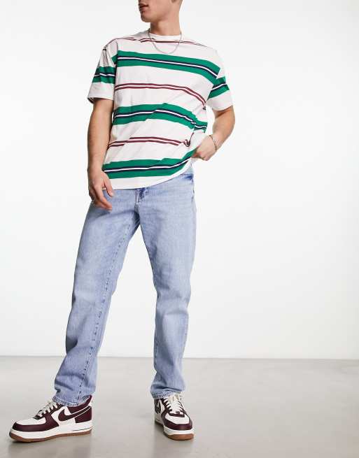 Selected Homme - Jeans met rechte pasvorm en lichte wassing