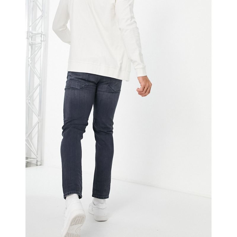 Jeans slim Uomo Selected Homme - Jeans slim affusolati elasticizzati in cotone organico, lavaggio grigio blu