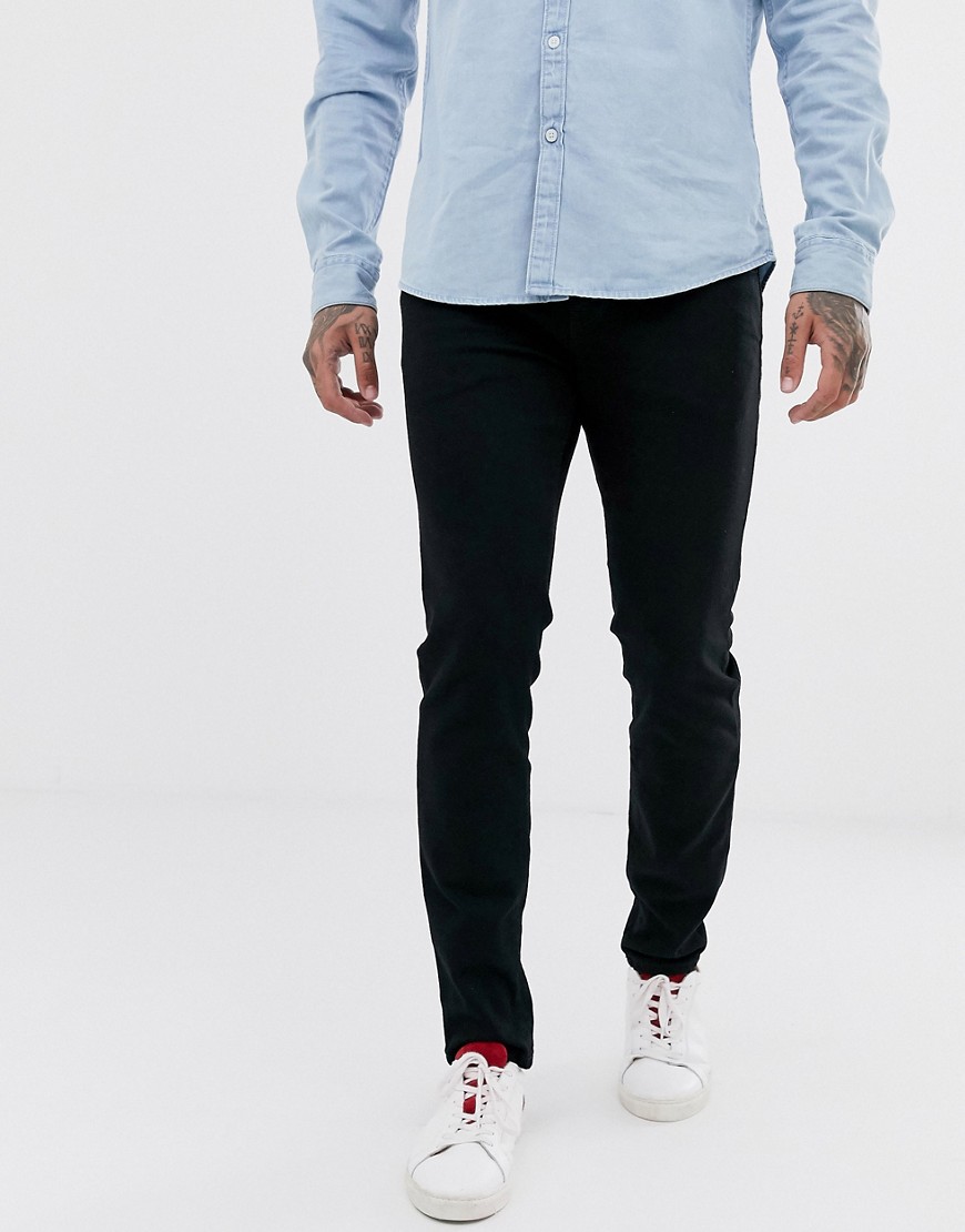 Selected Homme - Jeans slim in cotone organico lavaggio nero