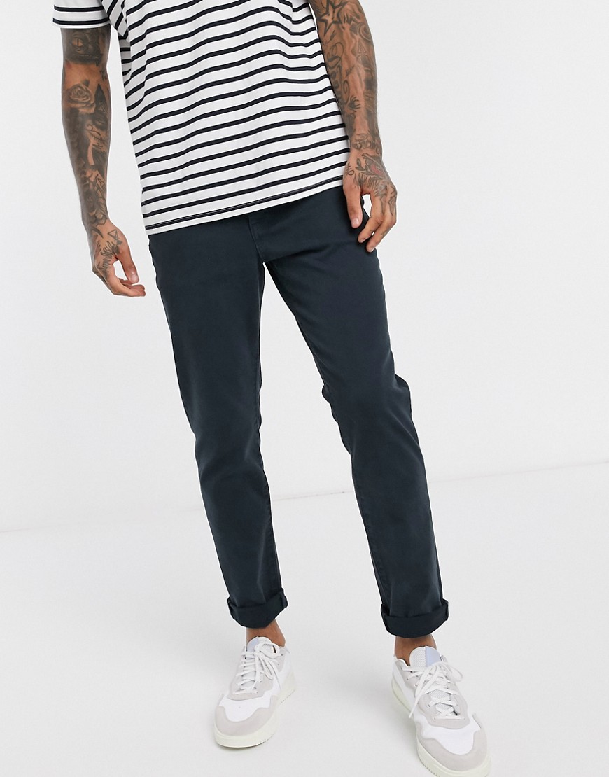 Selected Homme - Jeans stretch slim in cotone organico blu navy
