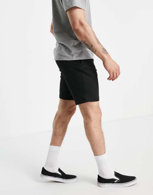 Selected Homme jersey short in black ASOS