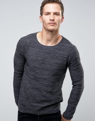 Selected Homme Jumper in Waffle Texture | ASOS