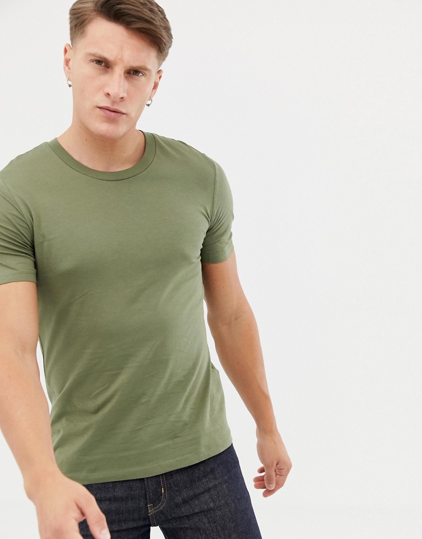 Selected Homme - Klassiek T-shirt-Groen