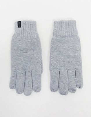 Selected Homme knitted gloves in gray | ASOS