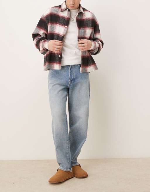 Selected Homme - Kobe - Mellemvasket blå jeans i løstsiddende pasform