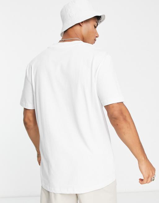 Selected Homme – Lässiges T-Shirt aus schwerer Baumwolle in Weiß, 2 von 4