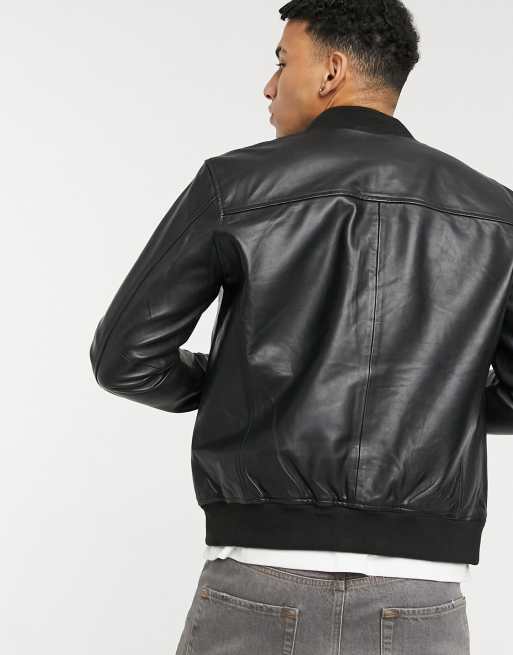 Selected homme shop tylor leather jacket