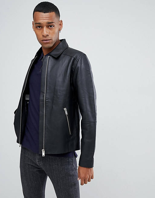 Selected Homme leather jacket | ASOS
