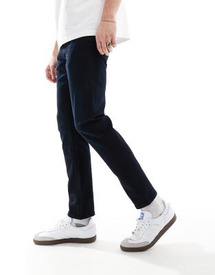 Selected Homme Selected Homme Leon slim fit jeans in dark navy
