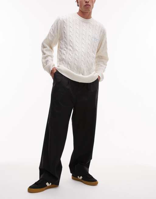 Selected Homme - Leroy - Geplooide broek in zwart