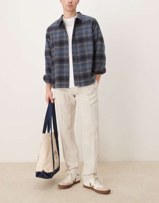 Selected Homme - Leroy - Pantalon droit en lin - Crème
