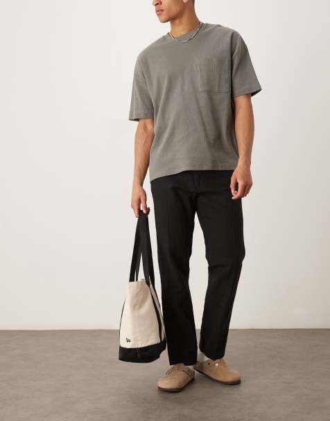 Selected Homme - Leroy - Pantaloni dritti in lino neri - view 1
