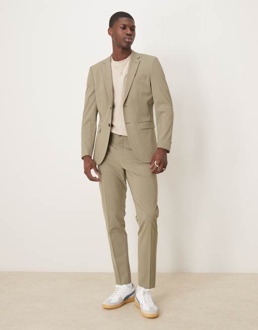 Selected Homme – Liam - Dopasowane zielone spodnie