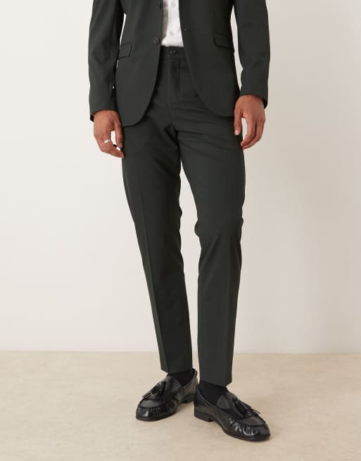 Selected Homme – Liam – Dopasowane zielone spodnie