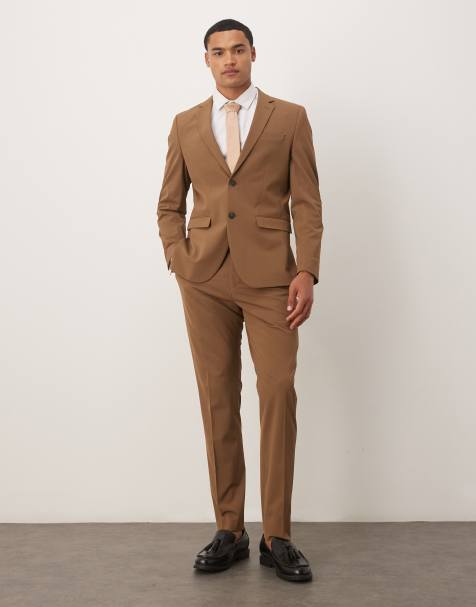 Selected Homme - Liam - Ensemble ajusté - Taupe foncé - view 1