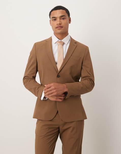 Selected Homme - Liam - Mørk gyldenbrun blazer i slim fit - view 1