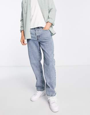 BOTCAM Korean Style Jeans Herren - Lockere Baggy Hose Mit Stickereien