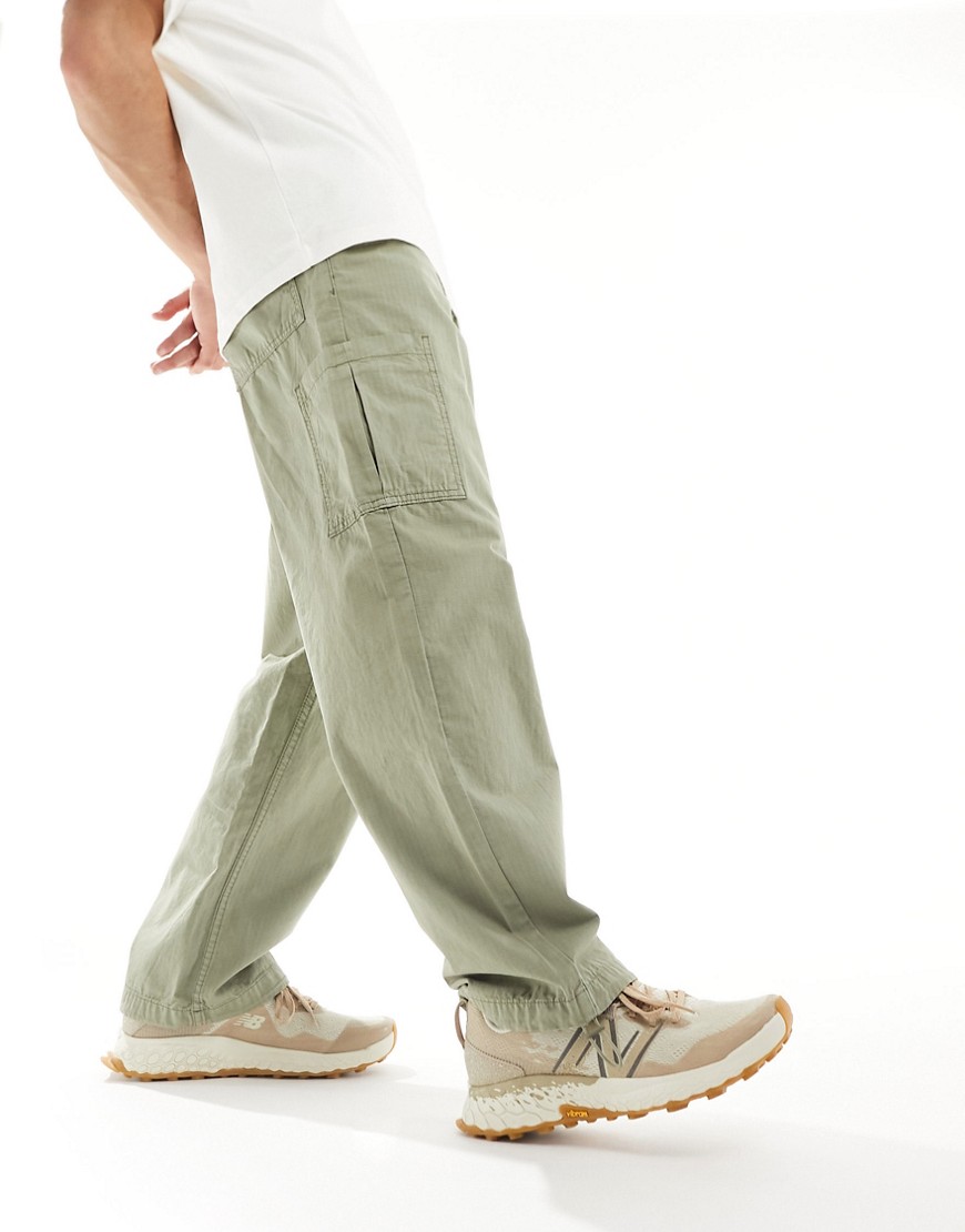 Selected Homme loose fit cargo pant in green