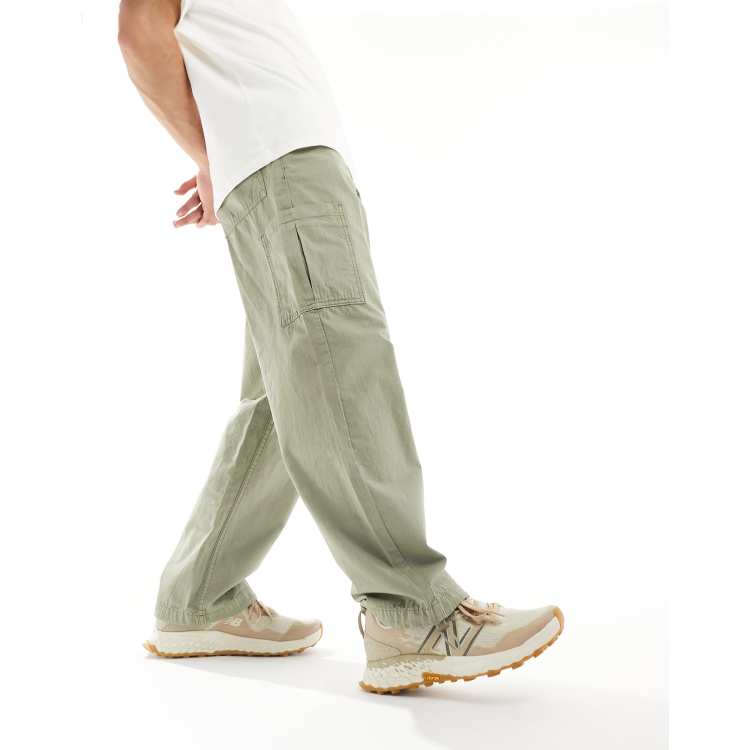 Selected Homme loose fit cargo pant in green