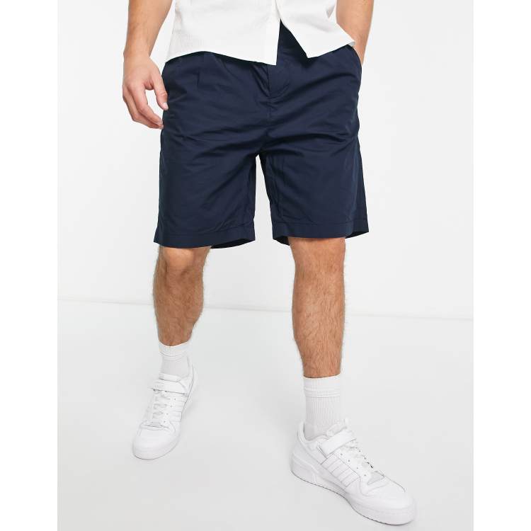 Selected Homme loose fit chino shorts in navy ASOS