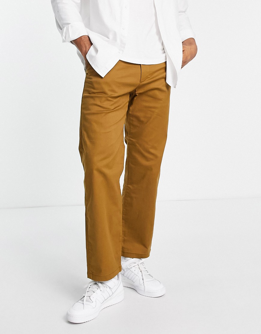 Selected Homme loose fit chinos in camel-Neutral
