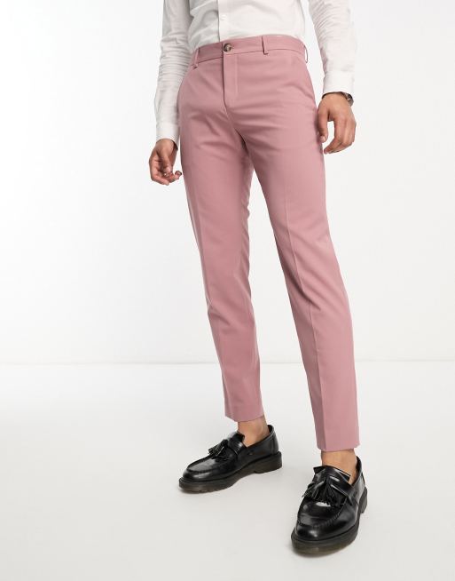 Selected Homme loose fit suit pants in dusty pink | ASOS